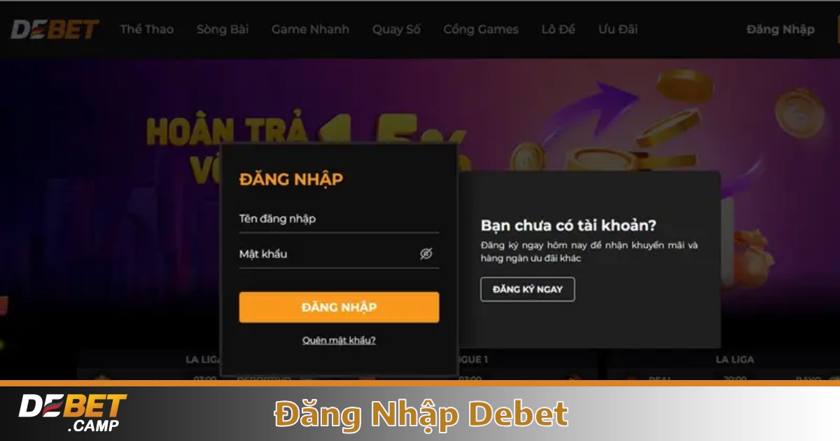 Hướng Dẫn Đăng Nhập Debet Trên Mọi Thiết Bị