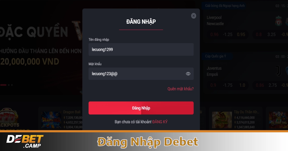 Lỗi Khi Đăng Nhập Debet & Cách Khắc Phục