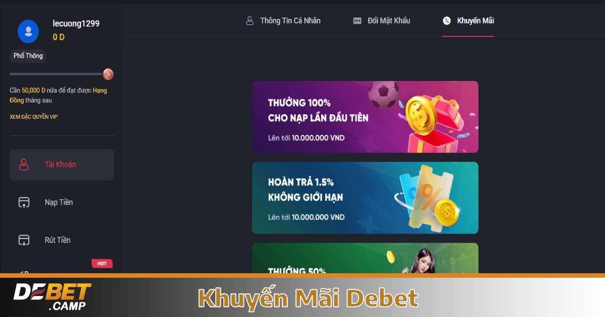 Các Chương Trình Khuyến Mãi Mới Nhất Tại Debet
